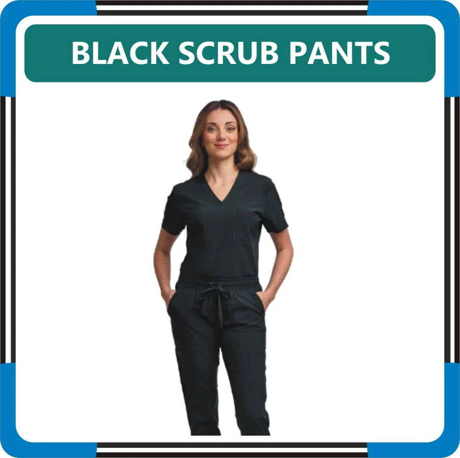 Black Scrub Pants For Women in United States