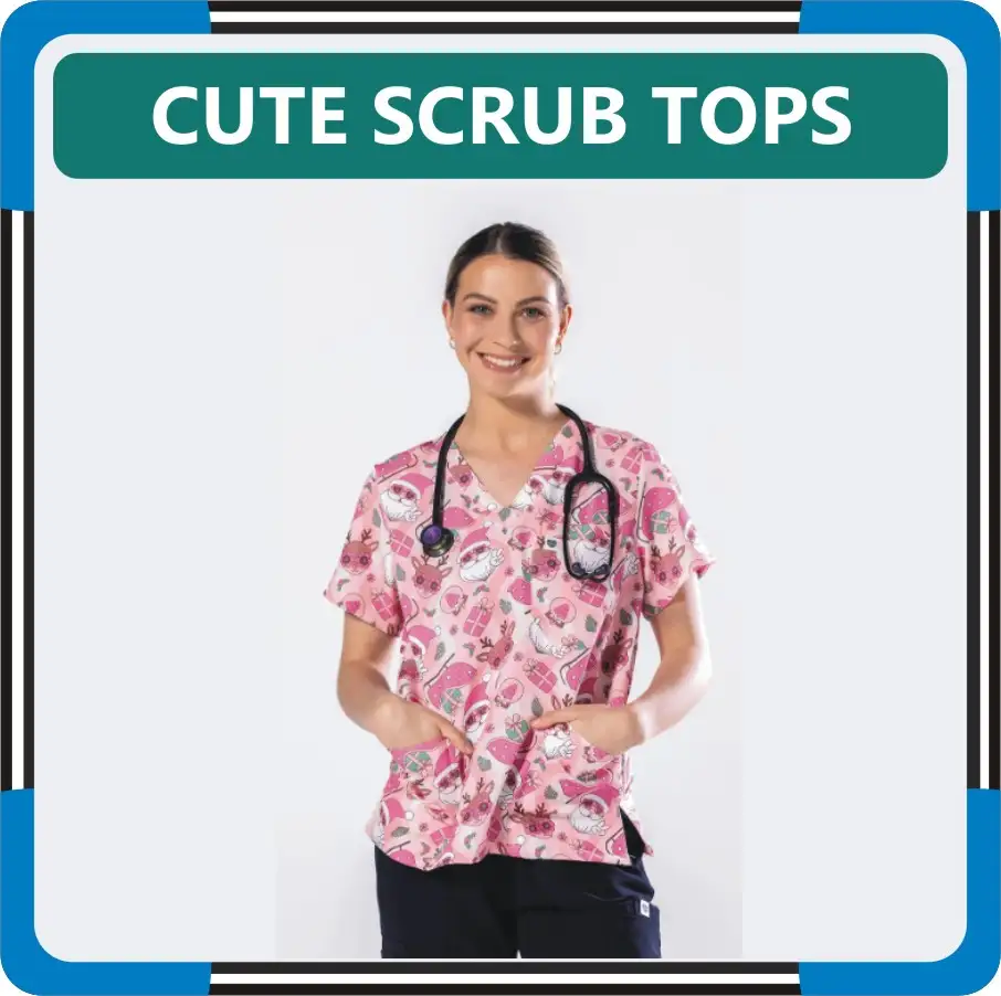 Cute Scrub Tops For Women in United States