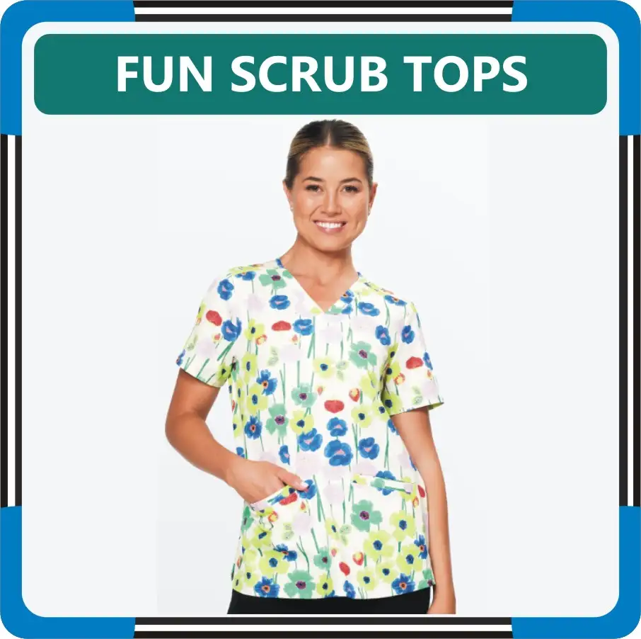 Fun Scrub Tops For Women in United States