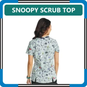 Snoopy Scrubs Top For Women in United States